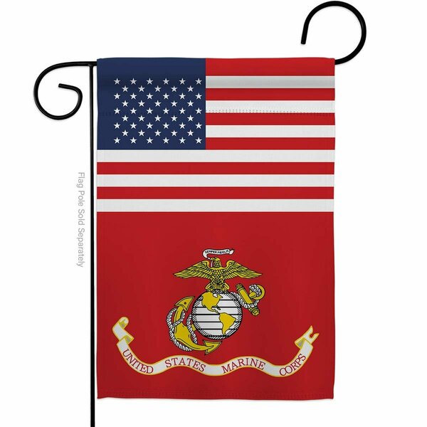 Guarderia 13 x 18.5 in. US Marine Corps Garden Flag with Armed Forces Double-Sided Decorative Vertical Flags GU4212755